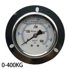 Industrial Pressure Monitoring Axial Edge Gauge Easy Installation Pressure Meter Barometer Seismic Pressure Meter