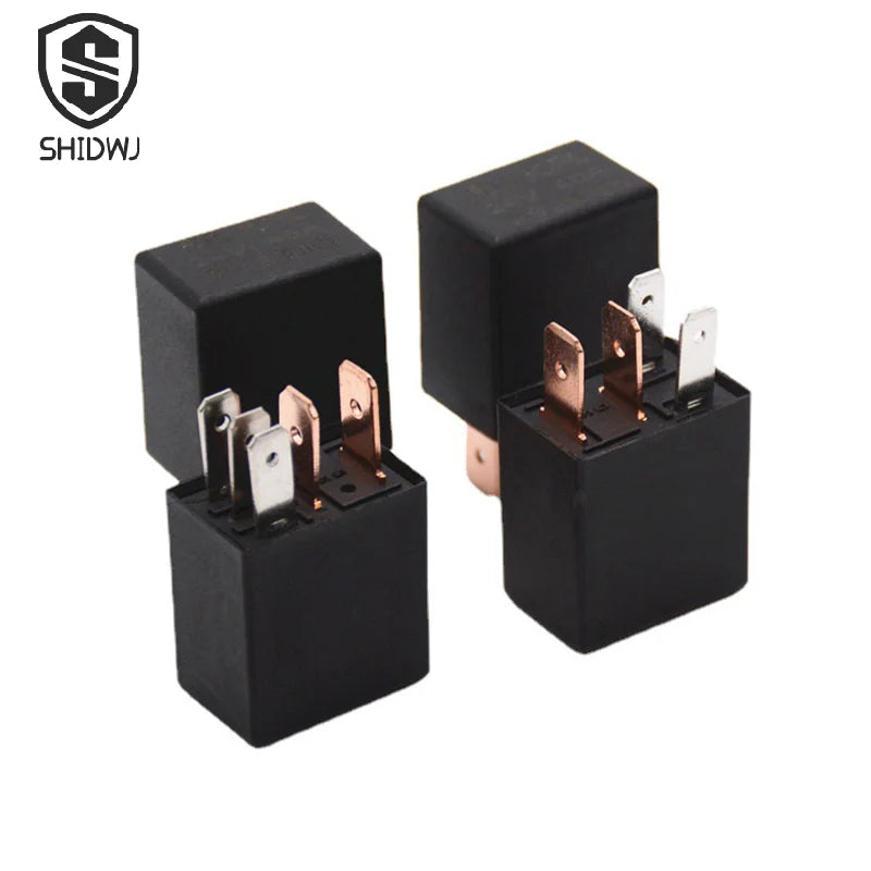 DC 12V/24V 40A Rated Current 1NO 1NC SPDT 4Pin/5Pin Car Relays Socket Automotive Alarm Relay & Wire 40 Amp Auto Accessories