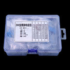 60Values 0.1R 100R 200R 1/2W 1W 2W 3W 1% Metal film resistors kit dip  300R 1K 2K 3K Resistor