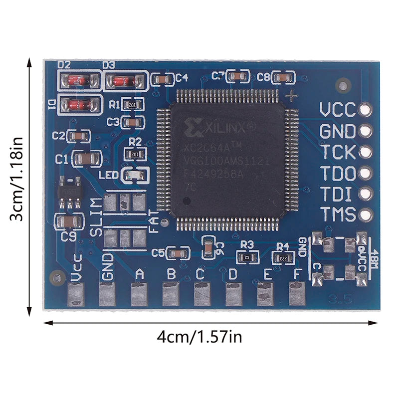 1Pcs Matrix Glitcher V1 Corona Crystals IC Chip For XBOX360 Host Self-Made Pulse Small Ic Blue Board With Crystal Oscillator