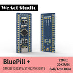 WeAct STM32F103C8T6 STM32F103CBT6 STM32F103 STM32F1 Bluepill Plus ARM STM32 Minimum System Development Board Module