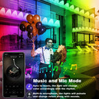 150FT Permanent Outdoor Lights, Outdoor Christmas Lights, Smart RGB App Control with 60 LEDs, LED Eaves Lights IP67 Waterproof, House Roof Outdoor Lighting for Party, Daily, Halloween, Garden