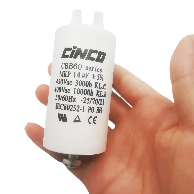 1PC 40/70/21 CBB60 Starting Capacitor14uF Motor Capacitor 50/60Hz 450VAC With M8 Screw For Electric Motor/Washing Machine