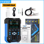 FNIRSI DPOX180H Handheld Dual Channel Digital Oscilloscope 180MHz-3DB 2 In 1 Function Signal Generator Fluorescence Display ZOOM