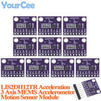10pcs/1pc LIS2DH12TR Acceleration Module 3 Axis MEMS Accelerometer Motion Sensor Module Replace ADXL345 for Arduino
