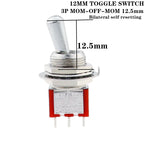 1Pcs/5Pcs SH T80-T Z1 Series Large Long Handle 12mm Panel Mount Mini Toggle Switch 5A 125VAC