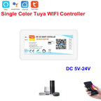DC5-24V Tuya Wifi Wireless LED Controller Support iOs Android APP Alexa Google Voice Control for DIM CCT RGB RGBW RGBCCT Strip