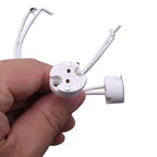 5-50PCS MR16 MR11 GU5.3 G4 Lamp Holder Bulb Base with Wire Ceramic Halogen Socket Pottery Connector 12V - 250V Led Light New JQ