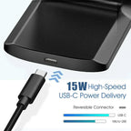 40W Fast Wireless Charger Stand Pad for iPhone 17 16 15 14 13 -11/XR, Samsung Galaxy S25/S26/S21/S20, Xiaomi 17 15 14, Huawei
