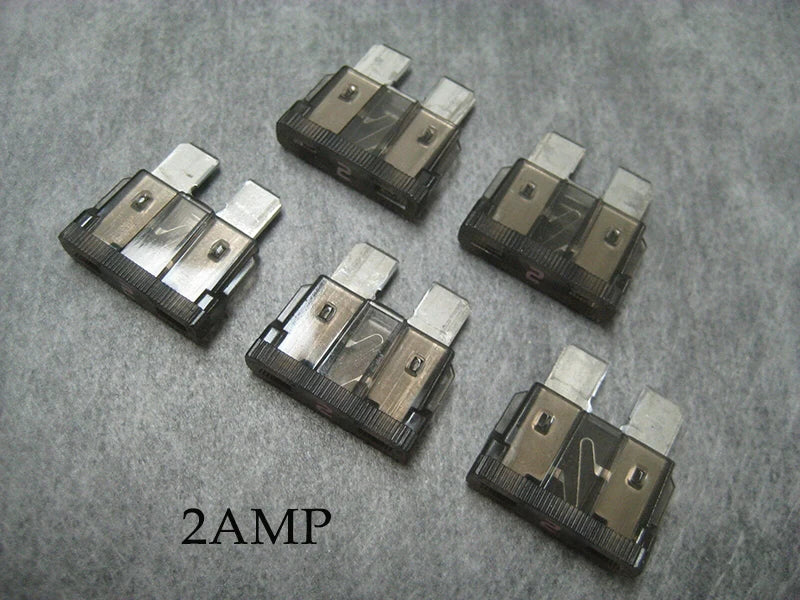 100/50/10pcs Micro Car Fuses Automotive Blade Type Mini Fuse Assortment Blade Fuse Set 2A 3A 5A 7.5A 10A 15A 20A 25A 30A 35A 40A