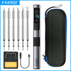 FNIRSI HS-02 Portable Intelligent Soldering Iron 100-450℃ Fast Heat Up 100W Type-C PD Fast Charging for Welding Repair Tools