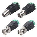 4/10Pcs BNC Male Female Q9 Plug Socket Adapter Connector with Screw Terminal for Audio Video CCTV Surveillance Camera