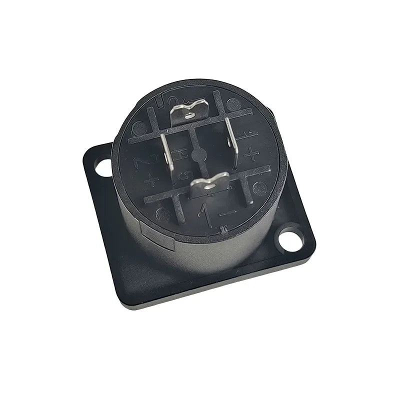 4/10/20pcs Panel Mount 4-Pole Audio Socket with Locking Mechanism - Suitable for Speaker & Amplifier Setups NL4MP