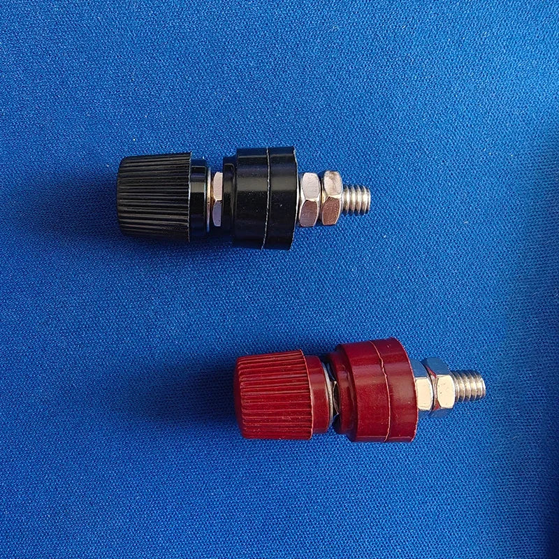 1Pcs Red Black 6mm Posts Terminal Blocks Power Supply Terminals M6 Welding Machine Inverter Post Connector