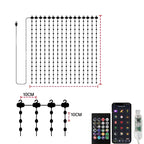 Smart LED Curtain Lights RGB Light String App Control Waterproof DIY Fairy Light USB Plug Text Pattern for Party Room Decoration
