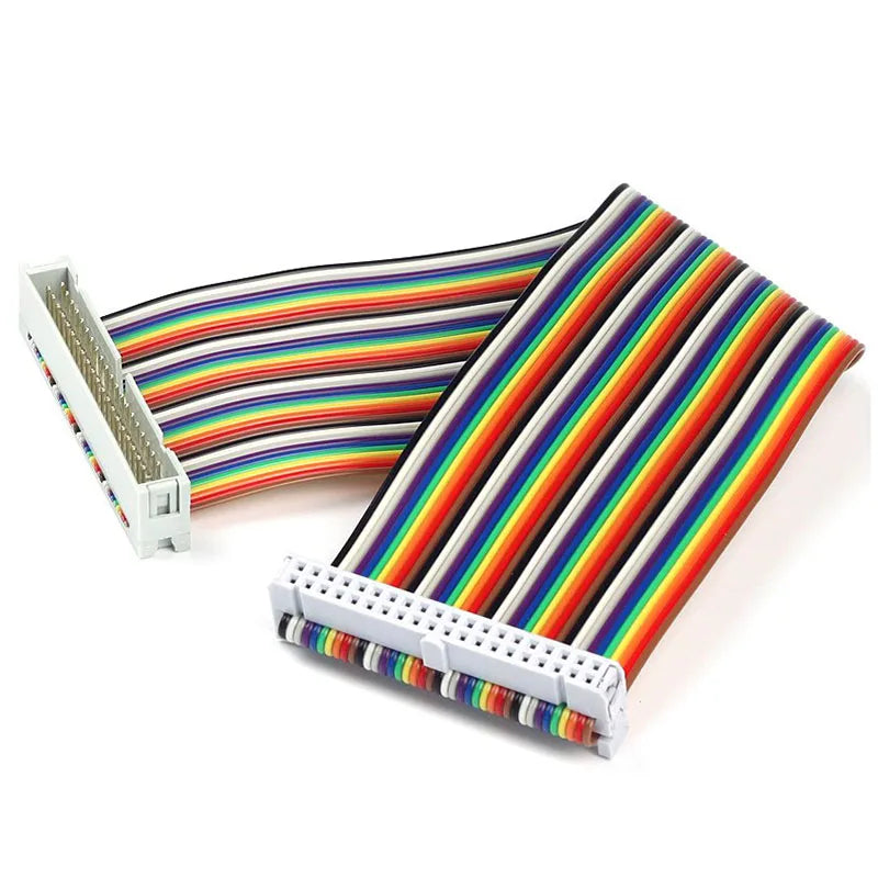 40-Pin GPIO Extension Cable - 8 Inch Male to Female Ribbon for Raspberry Pi 5/4/3/2 & 3.5/5 inch TFT Touch Screen Display