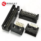 DC3 IDC Box Headers 1.27mm SMT JTAG Connector 2*5 10P/12/14/16/20/30/40/80/100 Pin For External Positioning Column Female Socket