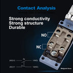 CNTD TZ-8109 IP65 Limit Switch 300V 10A SPDT Industrial Waterproof Travel Switch Double Spring CE Certified