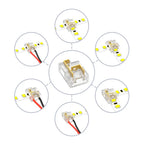 12 In 1 Compatible With COB LED Strip And SMD LED Light Strip Multifunctional Wire Connectors 2 Pin For 8mm 10mm Terminal Blocks