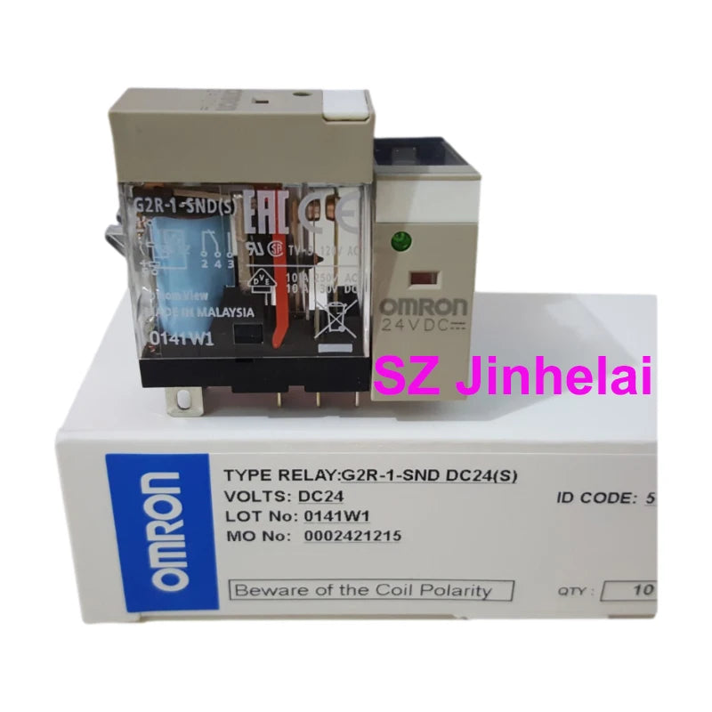 10pieces Omron G2R-1-SN G2R-1-SND DC24(S) AC220(S) Authentic Original Micro Voltage Power Relay G2R-1-SN(S) 24VDC 220VAC