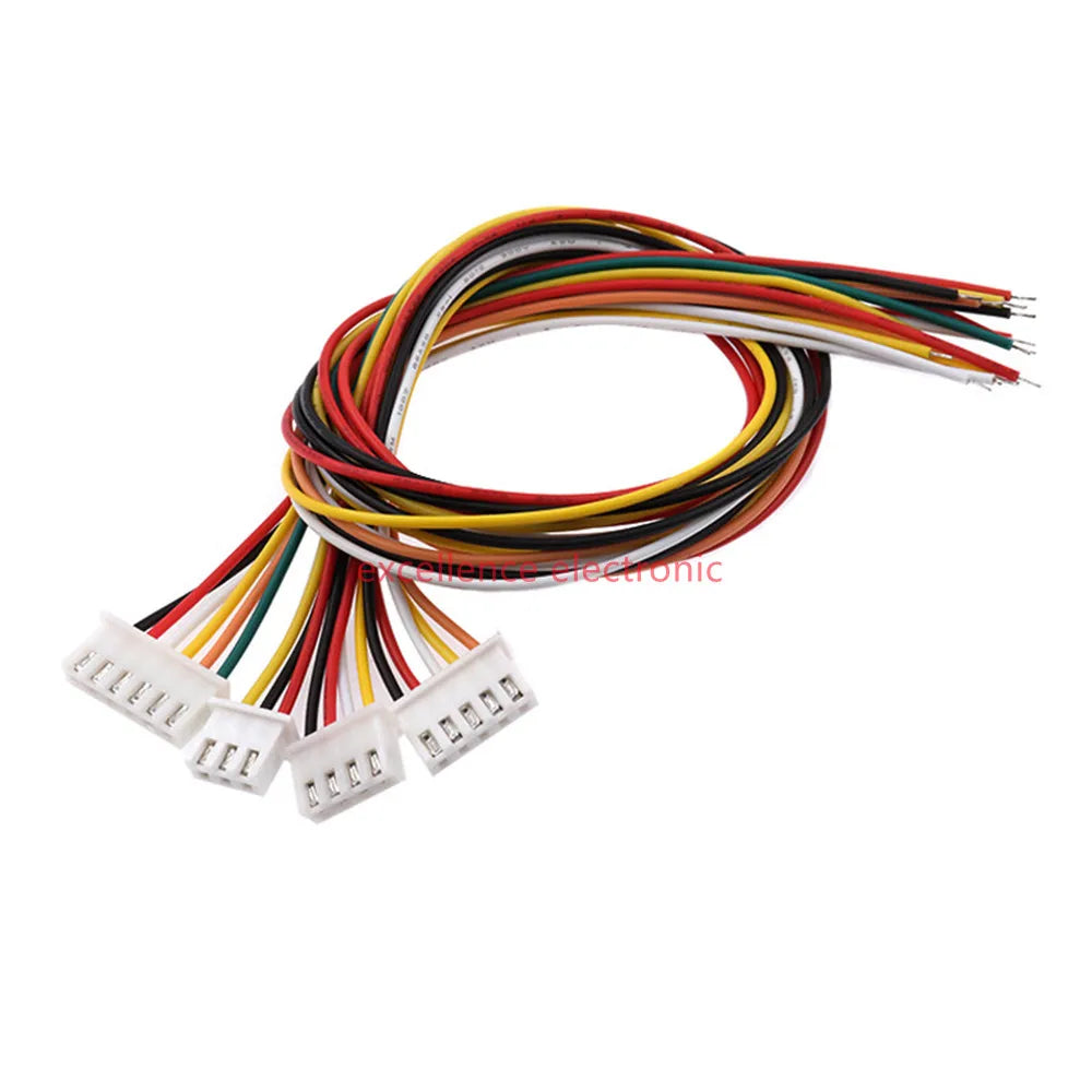 5Sets JST XH2.54 XH ZH PH 1.25mm 1.5mm 2.0mm 2.54mm Wire Cable Connector 2 3 4 5 6 7 8 9 10 12 PIN Male and Female Plug Socket
