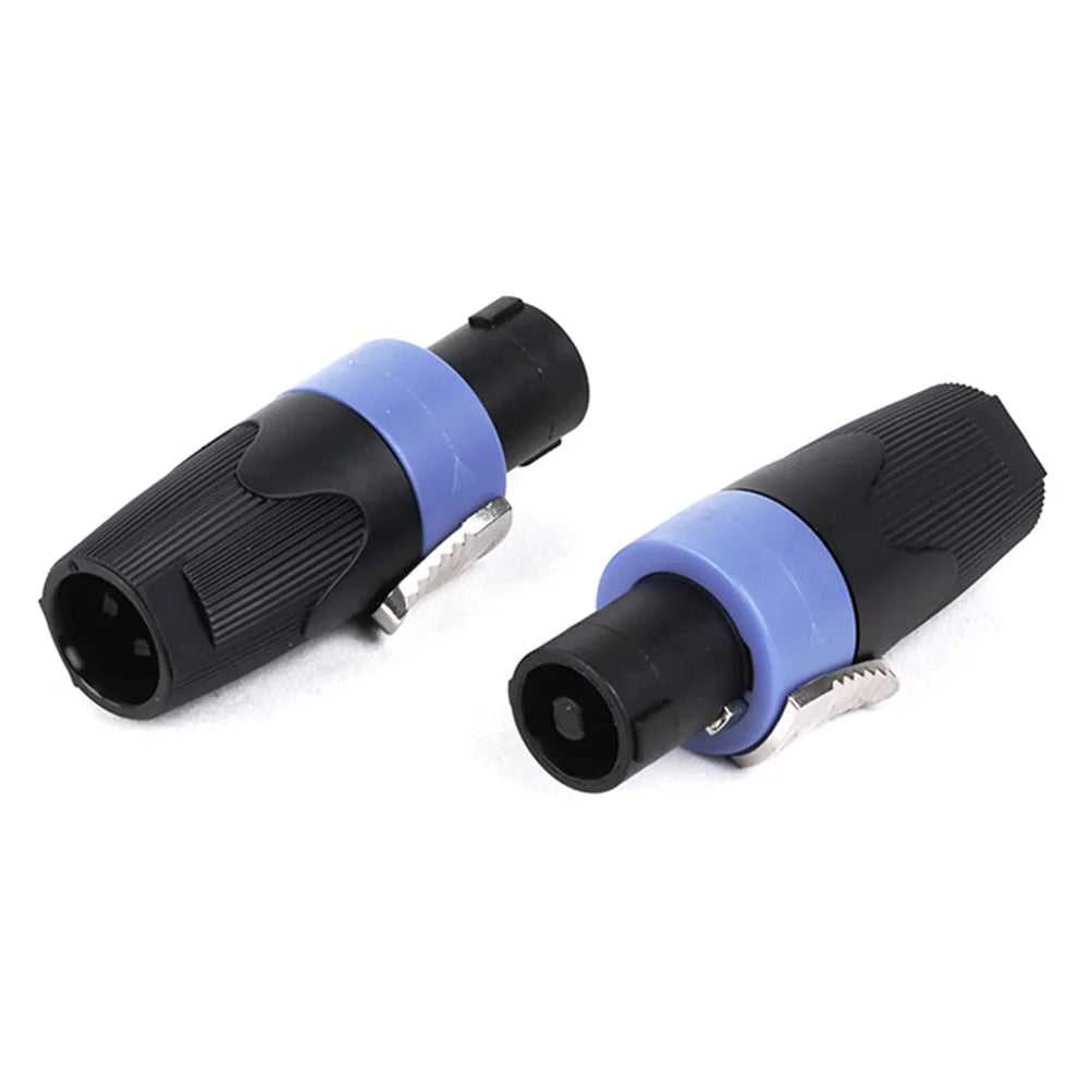 10PCS Speaker Powercon connector NL4FX Speakon 4 Pole Plug Male Professional audio power plug Red&Blue