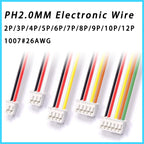 10PCS SH1.0 MX1.25 ZH1.5 PH2.0 XH2.54 Electronic Wire Cable Connector 2/3/4/5/6/7/8/9/10/12 Pin Plug 10CM/20cm/30CM Wire Length