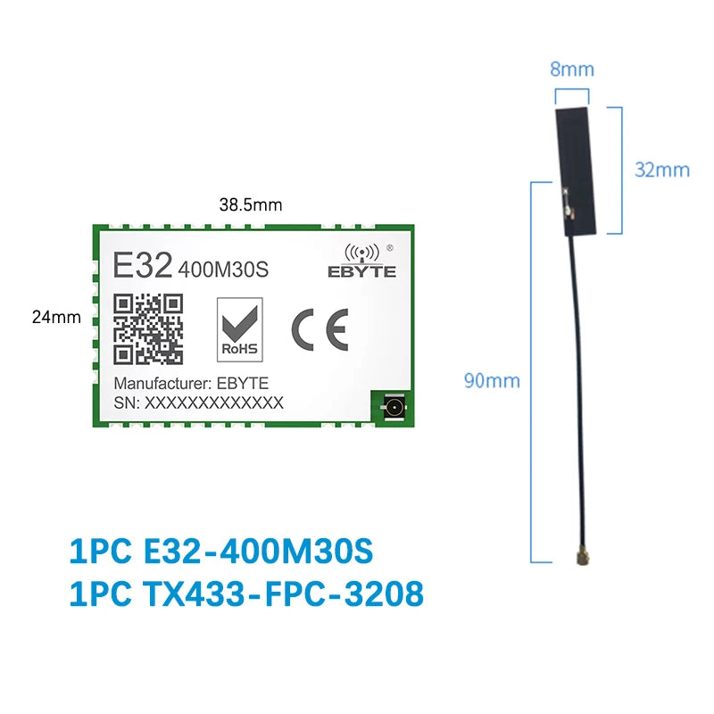 SX1278 SX1276 LoRa Wireless Module Ebyte E32-MSeries E32-400M20S E32-400M30S E32-900M20S E32-900M30S LoRa Spread Spectrum Module