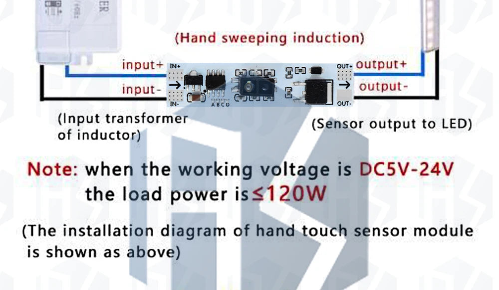 Touch Switch Capacitive Module 5V-24V 3A LED Dimming Control Lamps Active Components Short Distance Scan Sweep Hand Sensor Touc