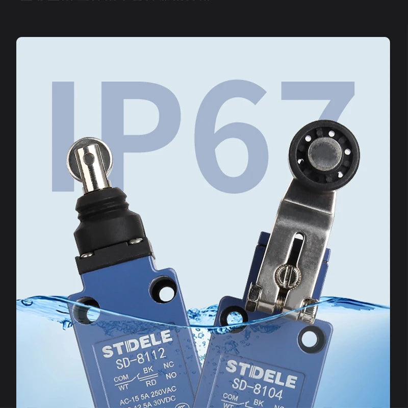 IP67 Waterproof Limit Switch Fecal Scraper Machine Sealing Micro Action SD-8108 Roller 8107 Outdoor ME-8104 Breeding