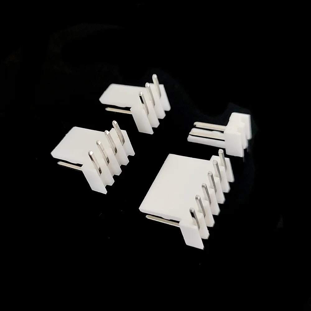 10Sets KF2510 Connector 2.54mm Straight / Curved Pin Header 2/3/4/5/6/7/8/9/10P ( Plug Male + Female + Terminal ) Kit