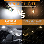 2/4/10/50 PCS T10 W5W LED Bulb CANBUS 12V 4014-15SMD 6500K White Car Interior Dome Door Courtesy  Glove Box License Plate Lights