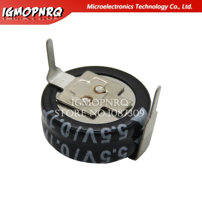 5.5V Super capacitor 0.1F 0.22F 0.33F 0.47F 1F 1.5F 4.0F H-type Button Farad capacitor