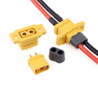 Quick Charge XT60E-F Model Airplane Battery Gold-plated 30A High Current Female Plug Mountable XT60 Connector