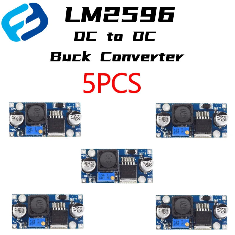 Adjustable Output LM2596S Step Down Module DC to DC Buck Converter Voltage Regulator Conversion Power Supply Module LM2596