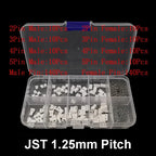 1Pcs SH1.0 / JST 1.25 / PH2.0 / XH2.54 / VH3.96 Male and Female Housing Pin Header Crimp Terminal Adapter JST Connector Kit