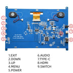 10.1Inch Raspberry Pi 4/3/2/B/B+/A+ Monitor 1024x600 IPS 5-Points Capacitive Touchscreen Drive Free HDMI Display For Win 7/8/10
