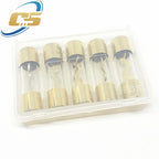 5PCS 10*38MM Gold Plated Glass AGU Fuse Fuses Pack Car Audio Amp Amplifier 10A 15A 20A 25A 30A 40A 50A 60A 70A 80A 100A Car Fuse