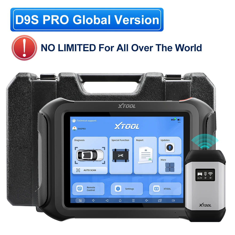 XTOOL D9S PRO D9SPRO Car Diagnostic Tool Bluetooth ECU Programming/Coding Automotive Scanner 45 Services CANFD DOIP FCA Topology