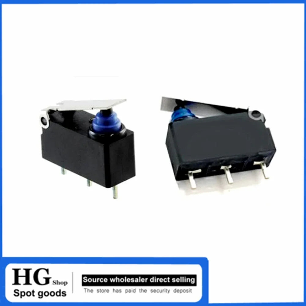 5PCS D2HW-A211D sealed waterproof dust button travel limit micro switch D2HW car door lock G303 3 feet With handle
