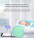 Wireless Bluetooth Digital Thermometer – Medical-Grade Accuracy, 24/7 Continuous Monitoring with App Alerts, Skin-Friendly Wearable Patch for Babies, Elderly & Postoperative Care