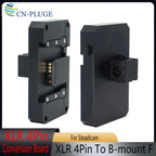 XLR 4Pin Male To B-Mount Battery Mount Converter, For Steadicam Power Converter Board