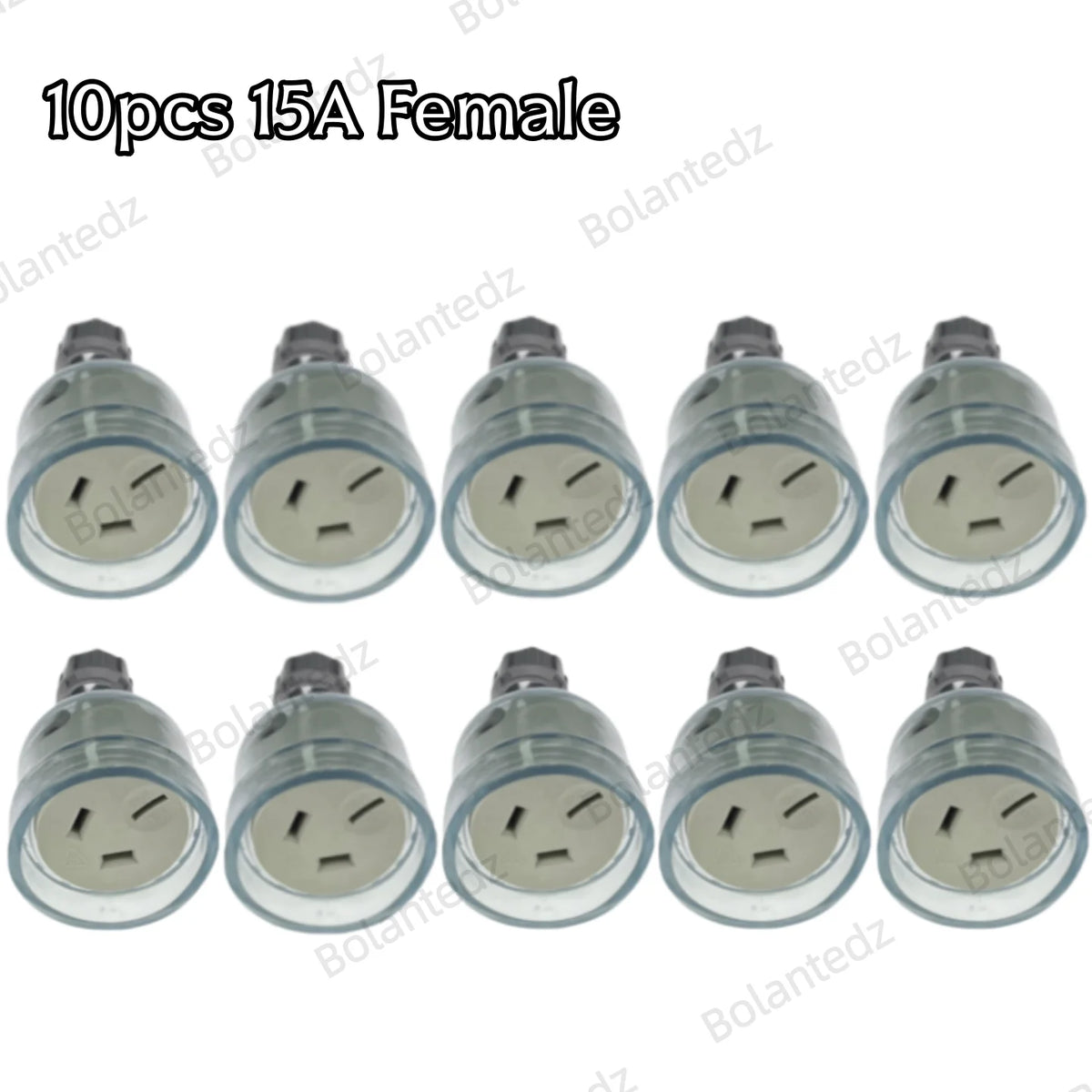 Bolantez 1pcs SAA Rewirable Plug Socket Australian Female Socket 3 Prong Electrical Socket Grounded Rewire Socket DIY Assembled