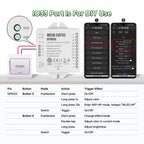 SP805E ESP32 WLED Controller WiFi Music LED Controller for Addressable WS2811 WS2812 WS2814 WS2815 SK6812 PWM CCT RGB Cob Strips