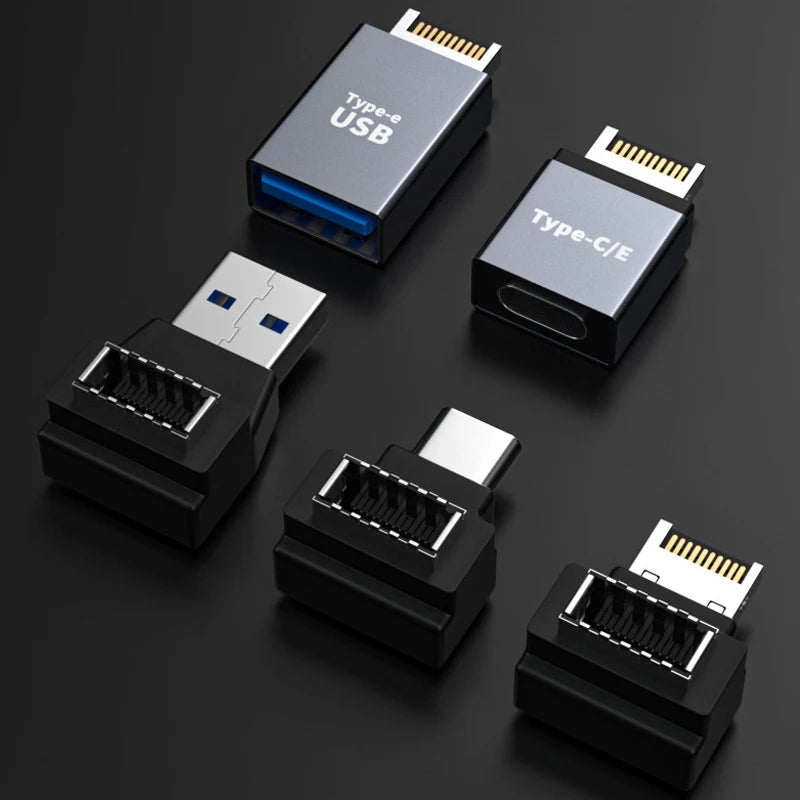 USB 3.1 Front Panel Header Type E to USB C Type C Expansion Cable Adapter Connector for Desktop Computer Motherboard Plug