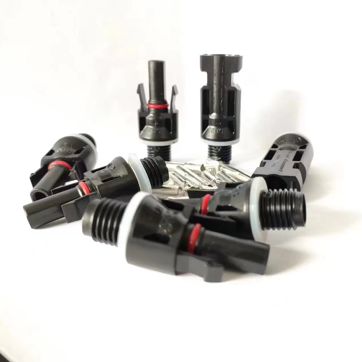 10 pairs/ Solar Photovoltaic Connector Male Female Solar Panel Waterproof Plug and Tool For Inverter M12 Thread 1000V 30A Cable