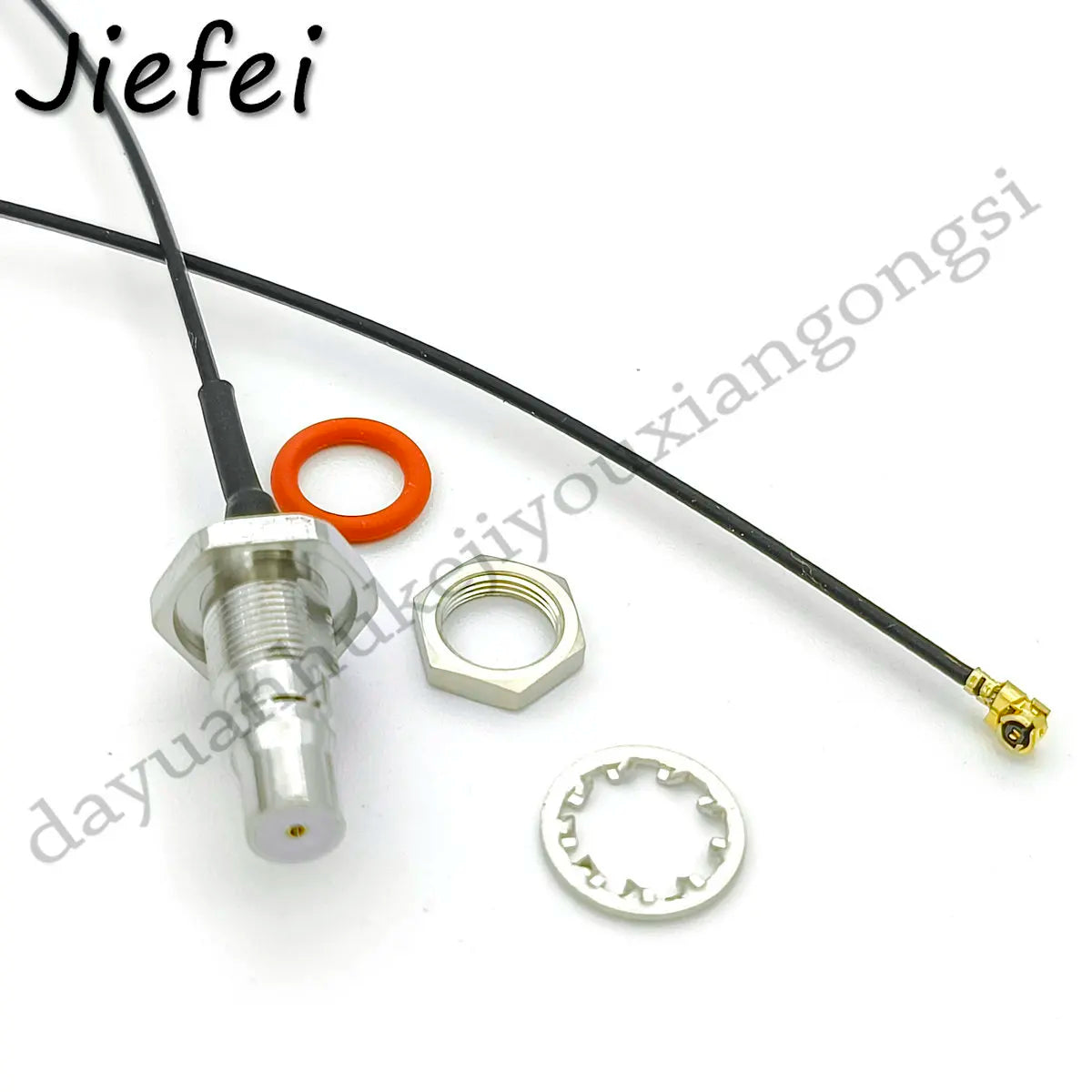 20-100PCS 15cm 20cm 30cm QMA Female External Thread Socket Partition RF Coaxial Connector to 1.13 U.FL Connection Cable