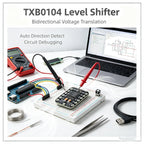 Txb0104 4-channel Bidirectional Logic Level Shifter Module Auto Direction Sensing 3.3v/5v Logic Converter For Diy Circuit