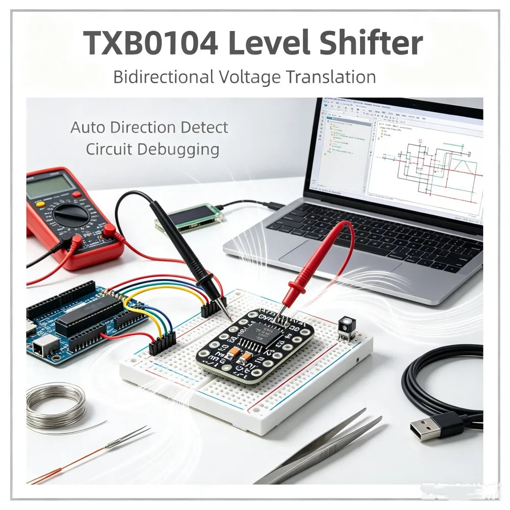 Txb0104 4-channel Bidirectional Logic Level Shifter Module Auto Direction Sensing 3.3v/5v Logic Converter For Diy Circuit
