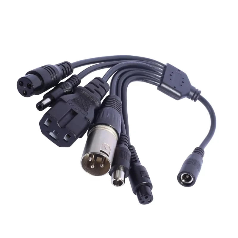 DC 5.5 × 2.1mm Female Conversion Cable DC to 3pin XLR/GX12 GX16 Aviation/Xiaomi Connector Car Battery Charger Adapter Cables